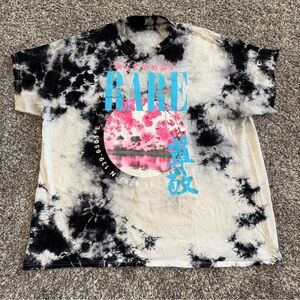 Popular Poison Tokyo Japan Mountain Black White Tie Dye Men’s XL Graphic T Shirt